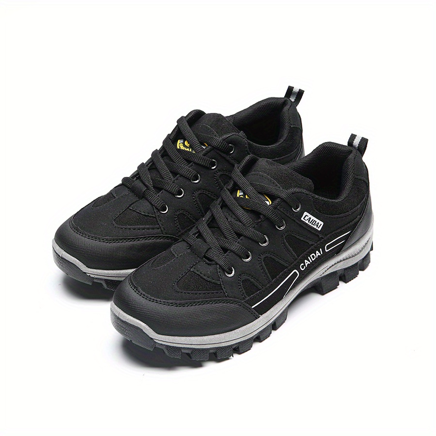 Image of Women' Sneakers, Low-top Lace Up Round Toe Wear-resistant Non-slip Hiking Shoes, Comfy Climbing Shoes