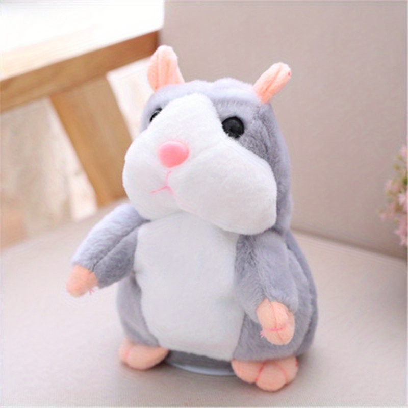 Talking Hamster Plush Toy, Repeat What You Say Funny Kids Stuffed Toys 