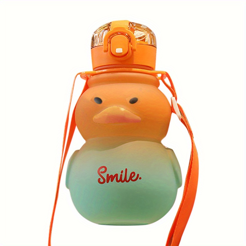 Kawaii Duck Cute Straw Bottle (1000ml) - Limited Edition