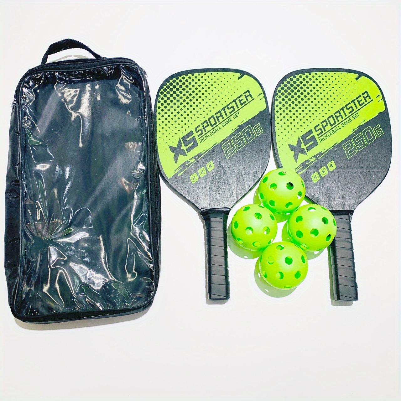 Pickleball Racket Set Avec 2 Raquettes Et 4 Balles, Pickle Ball Paddles ...