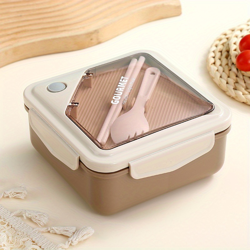 Wheat Straw Bento Box With Dividers And Lid For Microwave, Perfect