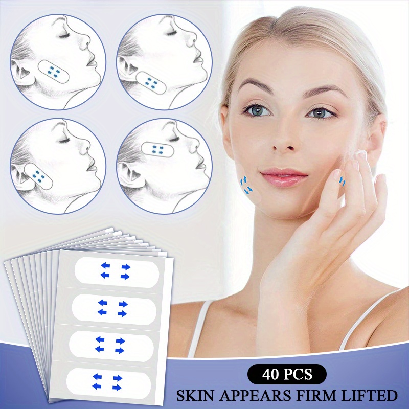 40-120Pcs Instant Invisible Face Tape V-Shape Wrinkle Patches Anti-Aging  Face Patches Lift Up Neck Eye Wrinkle Makeup Tape - AliExpress