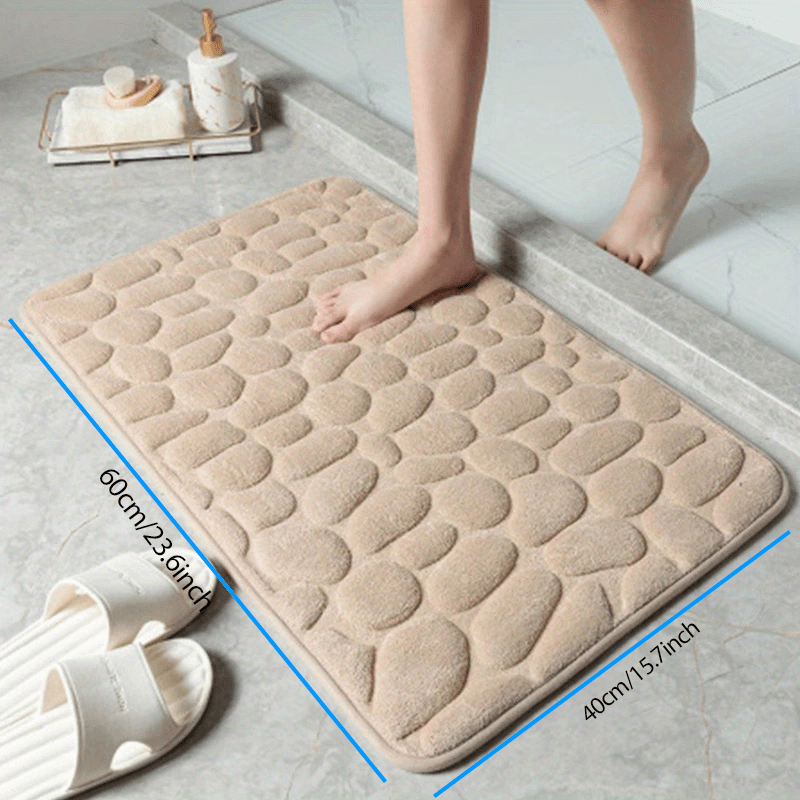 Bathroom Rug, Soft Non-Slip Super Water Absorbing Bath Mat, 24x16 inches