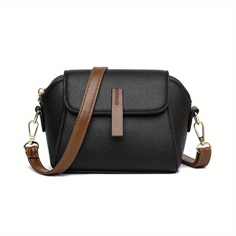 Mini Vegan Leather Crossbody Bag Trendy Flap Shoulder Bag - Temu