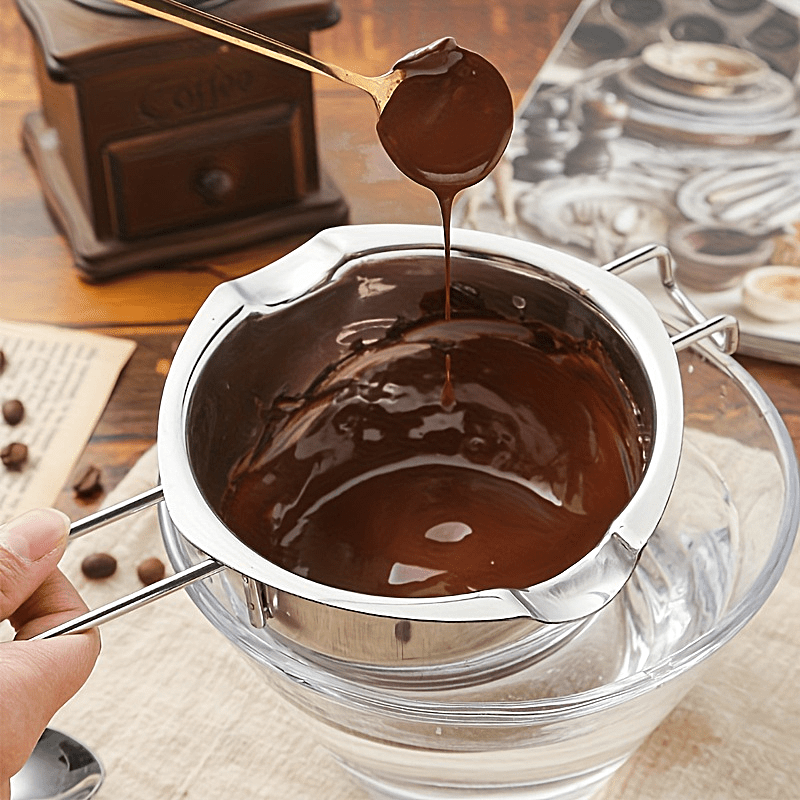 1 Set Double Boiler Pot Stainless Steel Chocolate Pot Chocolate Melting Pot
