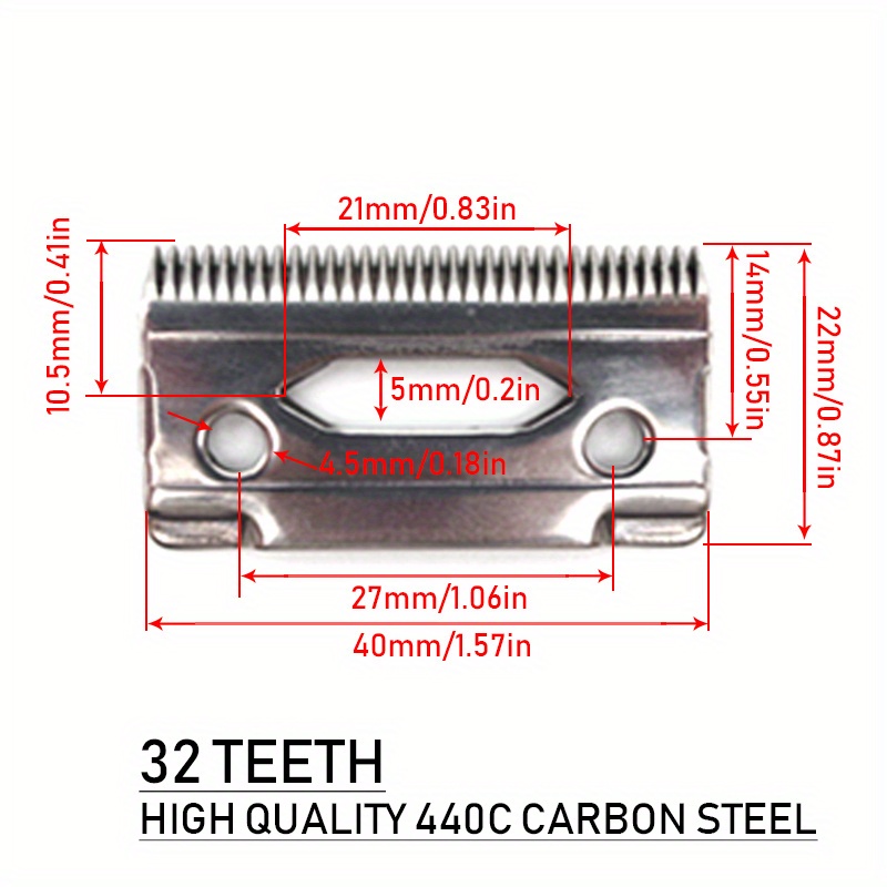 Replacement Chopper Blade, 440C Stainless Steel Blade for