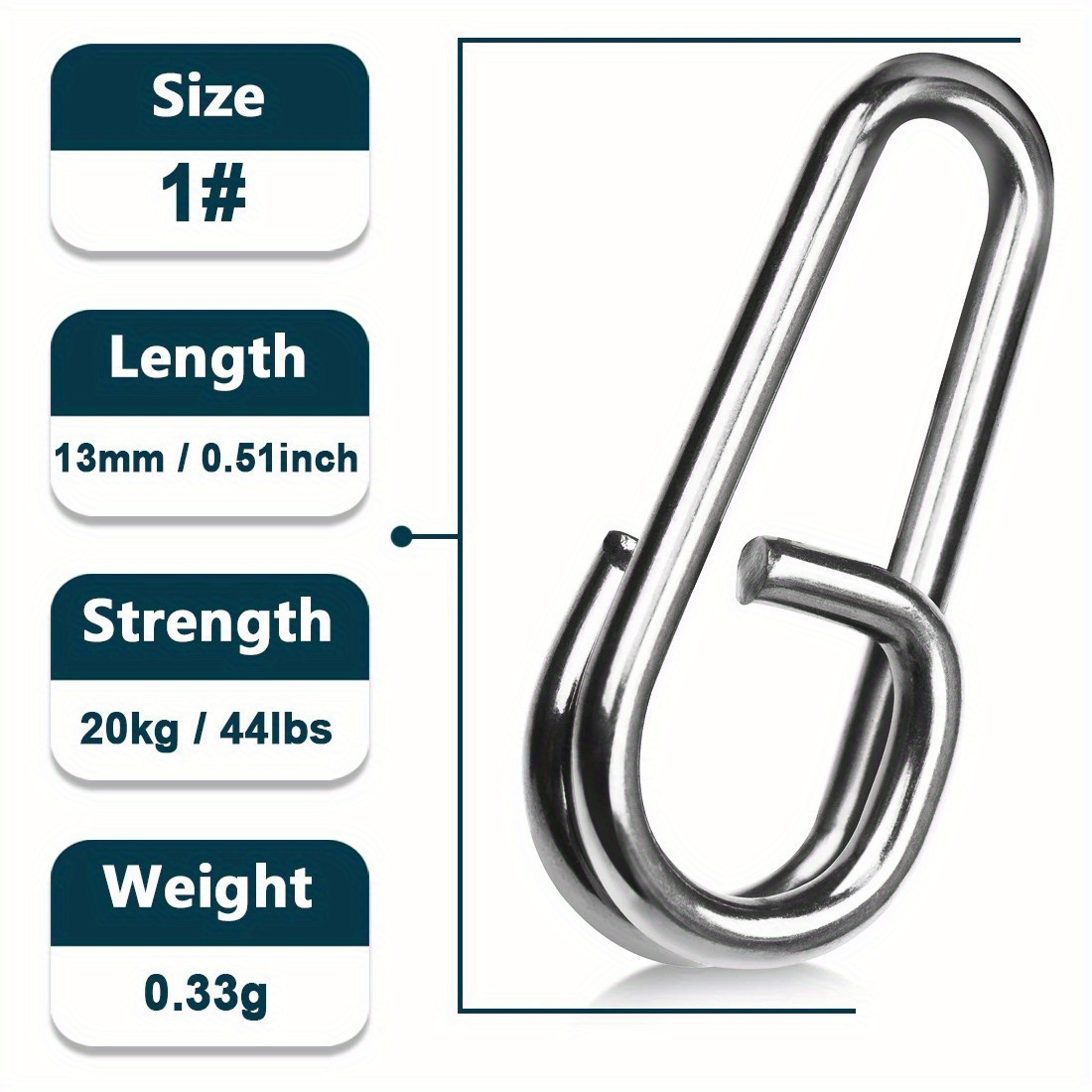 Stainless Steel Split Ring Heavy Duty Lure Connector Fishing - Temu New  Zealand