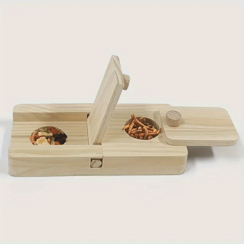 Interactive Wooden Foraging Toy Stimulate Small Pet's Mind Temu