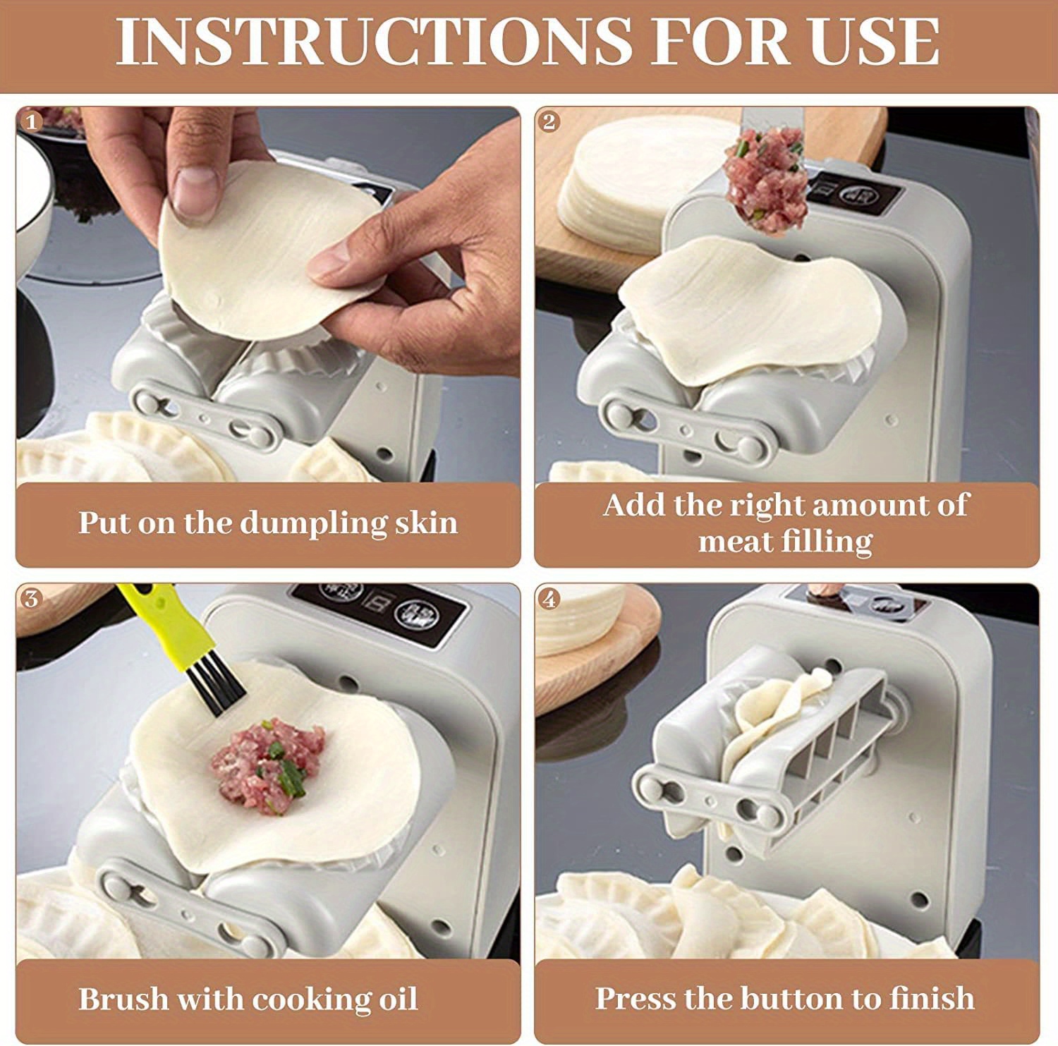 Electric Automatic Pie Dumpling Maker Handmade Dumpling Wrapper Machine Pie  Maker Mould Tool - AliExpress