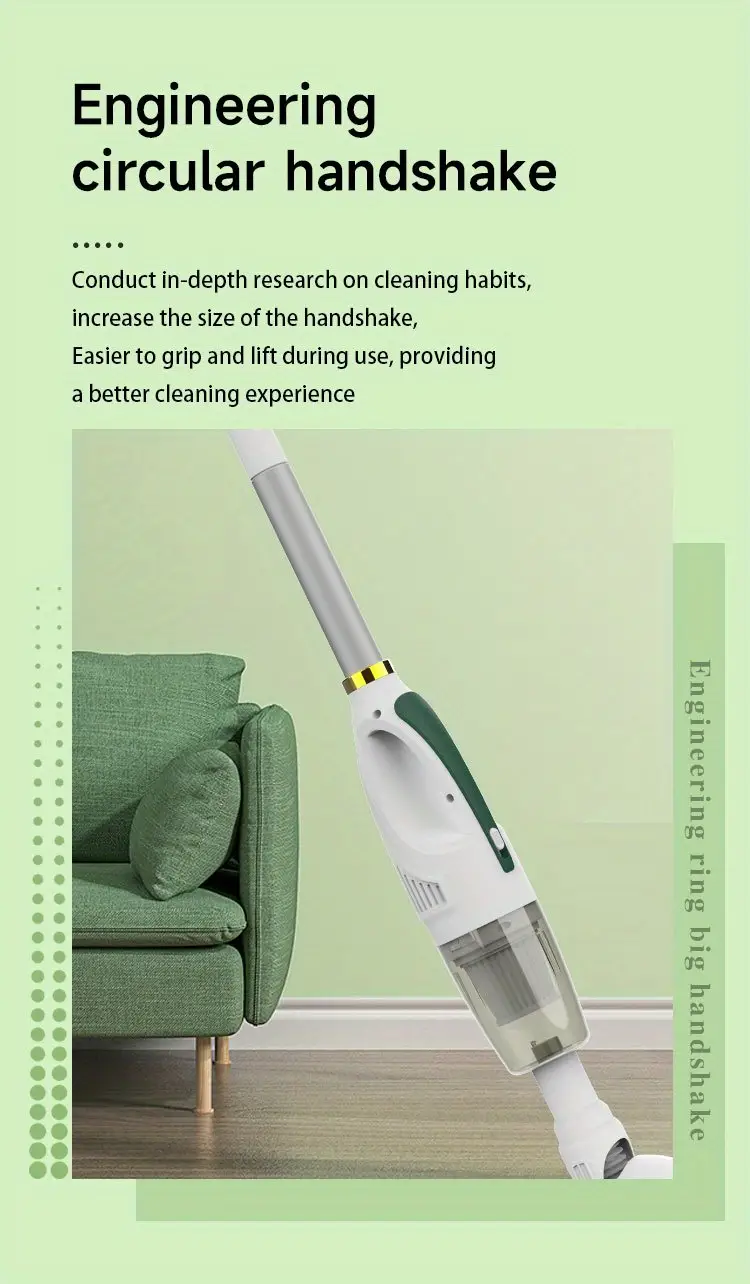 4 in 1 cordless vacuum cleaner high suction built in battery light weight handheld wireless vacuum for home car long run time great for sticky messes and pet hair details 13