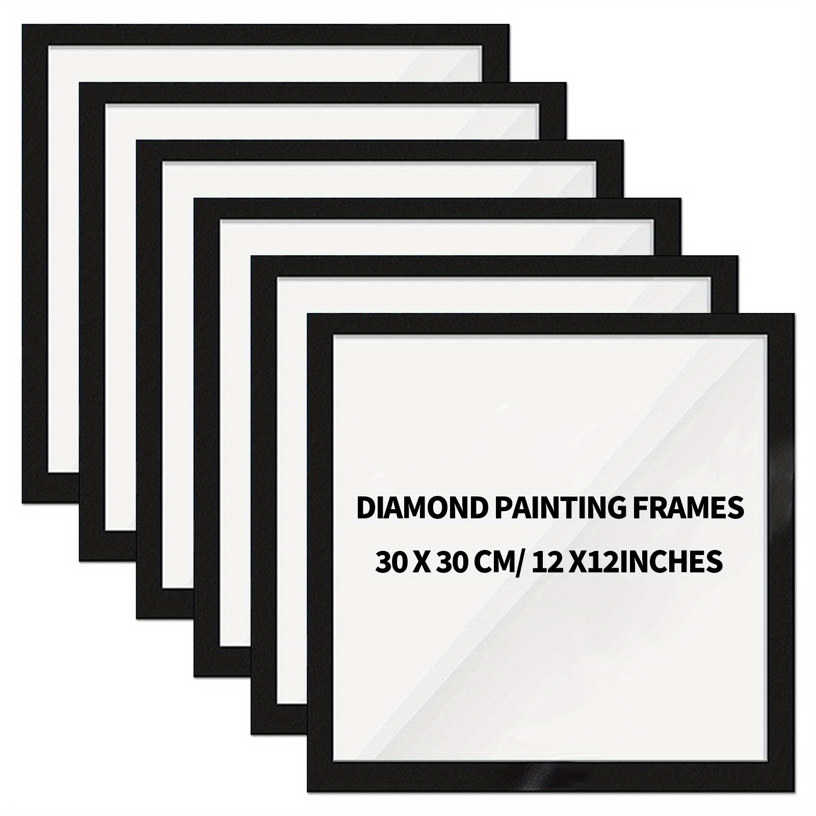 Diamond Painting Frames, Frames For 12x12in/30x30cm Diamond Painting  Canvas, Magnetic Diamond Art Frame Self-adhesive Diamond Art Accessories,  Frames