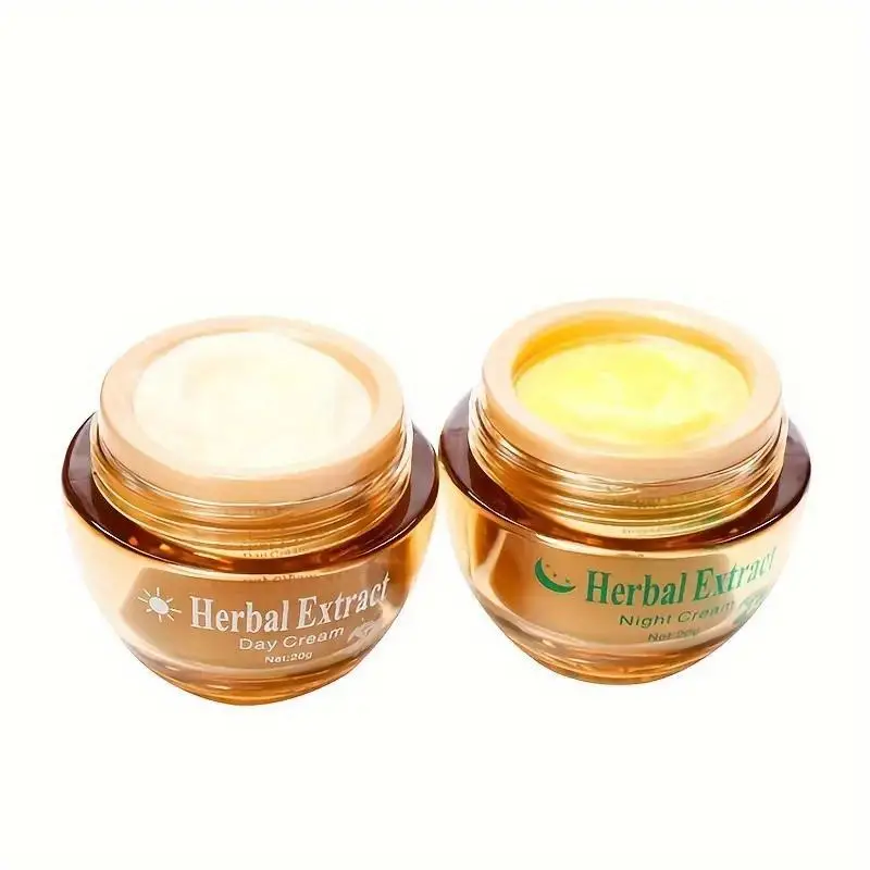 2pcs 2 in 1 herbal extract illuminating cream set for moisturizing and firming skin nourishing skin moisturize day night cream details 6