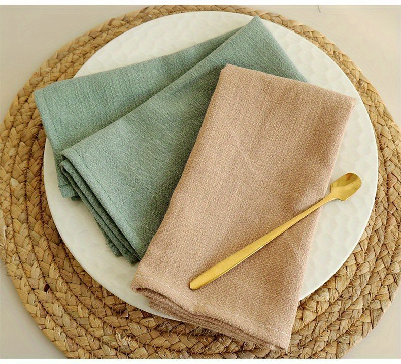 Linen placemats and napkins sets, Square placemats for table, Reusable  napkins - Shop Daloni Place Mats & Dining Décor - Pinkoi