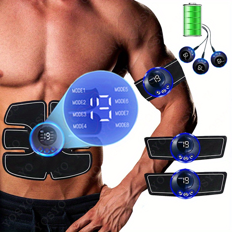 Portable Wireless Ems Muscle Stimulator With 8 Modes And 19 - Temu