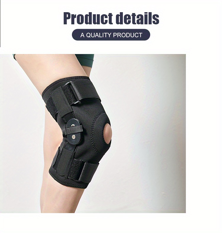 Shenmeida 1Pc Knee Brace with Side Stabilizers for Meniscus Tear Knee Pain  Injury Recovery Adjustable Knee Support for Men and Women
