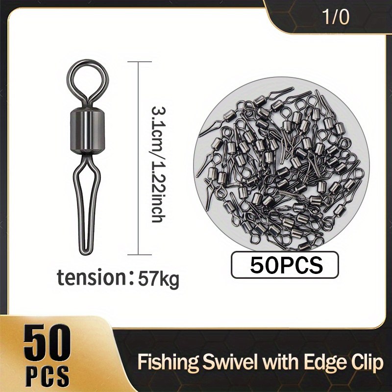 Rolling Connector Fishing Swivel Saltwater Corrosion - Temu