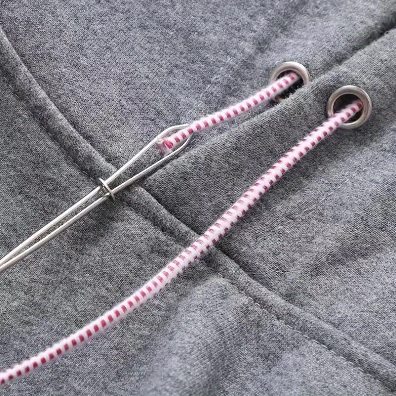 Stainless Steel Drawstring Threaders Elastic Band Wearing - Temu