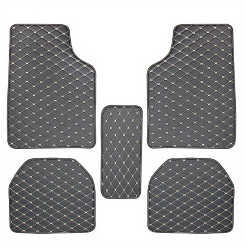 Upgrade Car's Interior A Universal Waterproof Leather Carpet - Temu