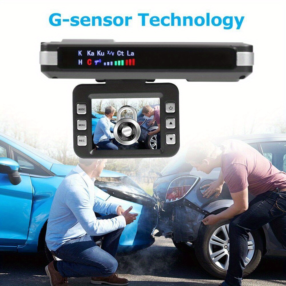 stay safe on the road with this 2in1 car dvr dash cam radar detector details 0
