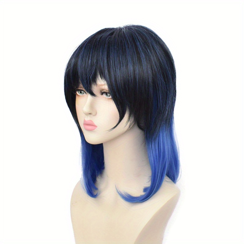 1pc Peruca De Cosplay Masculina, Sintética Curta E Ondulada Natural, Cabelo Para  Homens Meia Peruca Para Festa De Halloween Anime Wig - Temu Portugal