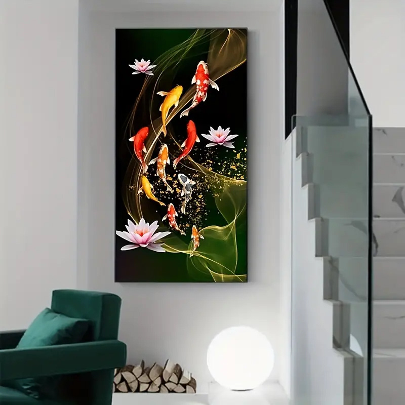 9 Koi Fish Canvas Art For Home Decor | Royal Thai Art