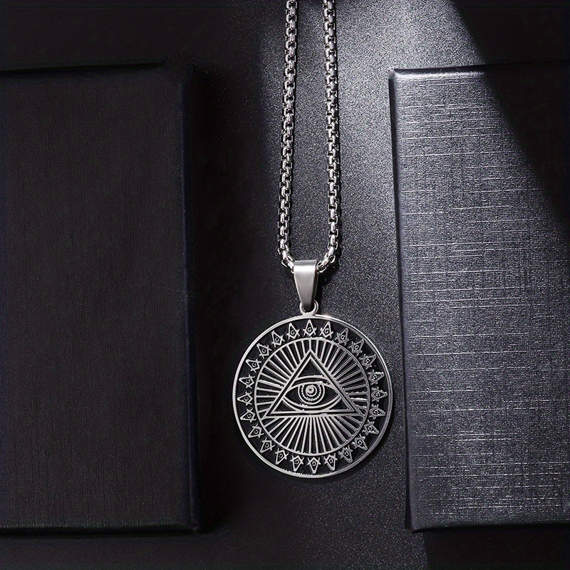 Providence Eye Pendant Necklace Retro Freemasonry