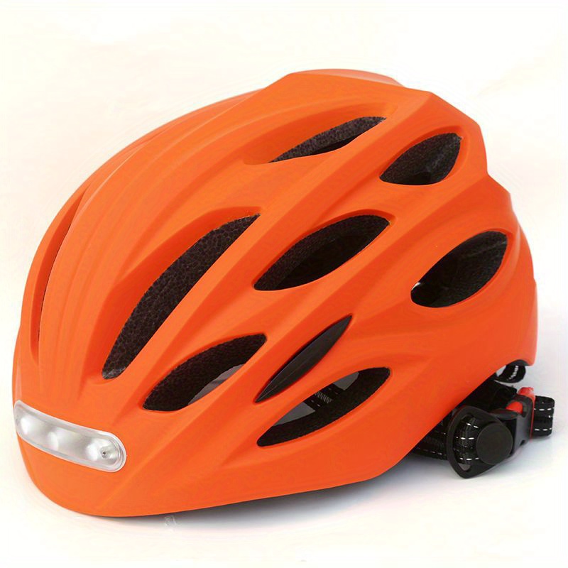 Adult Bike Helmet With Front And Rear Led Light For - Temu