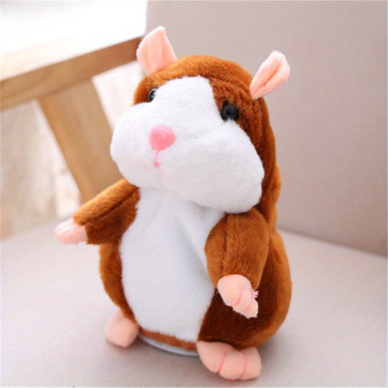 Hamster parlant répète ce que vous dites Jouet en peluche Hamster Jouets  interactifs Hamster en peluche Répétition Peluche Animal Toy pour enfants  Apprentissage précoce