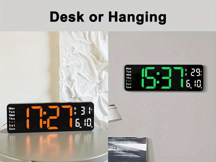 Horloge numérique géante et calendrier AutoTrends