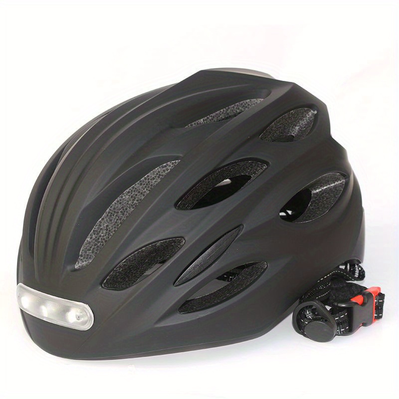 ILM Casco de bicicleta para adultos con luz LED recargable por USB, luz  delantera y trasera, cascos de bicicleta de montaña y carretera, para  hombres