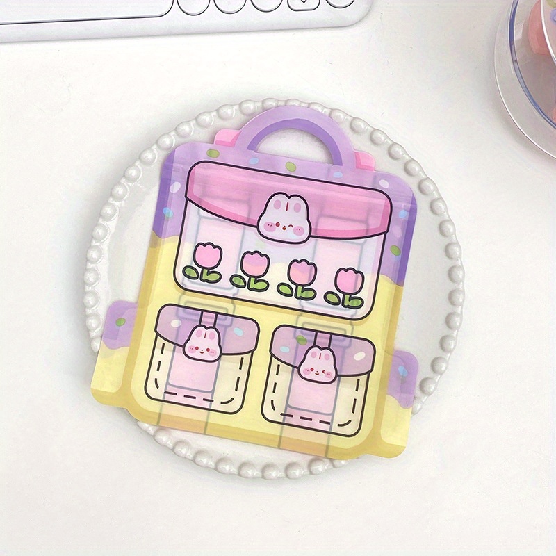 10pcs Cartoon Backpack Shape Jewelry Storage Bag