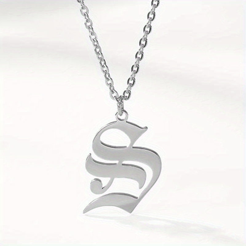 Alphabet on sale necklace designer