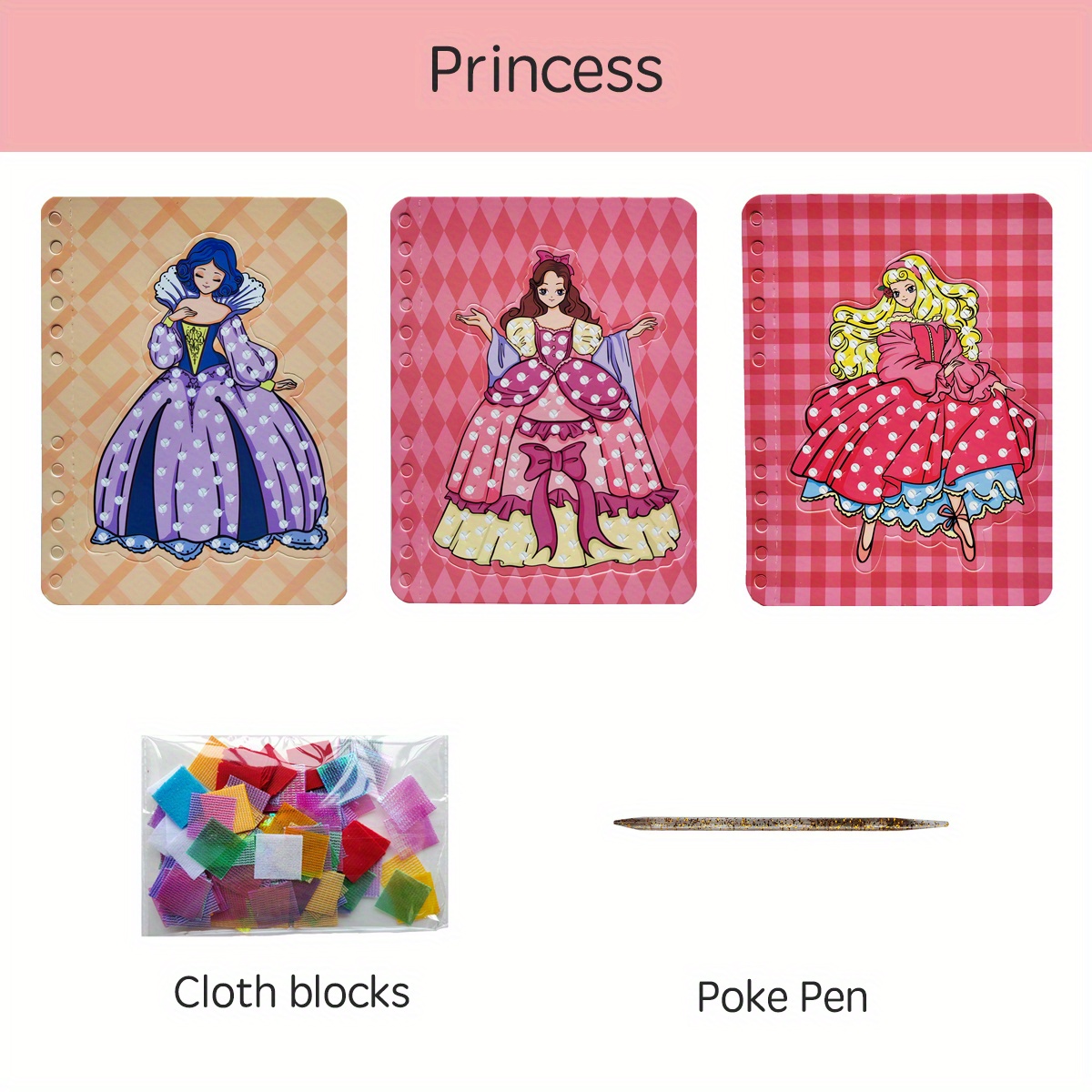 Pegatina de pintura DIY, pegatinas de vestir de princesa, libro de pegatinas  de princesa para mayores de 3 años Hada perfke Pegatina Actividad Libros