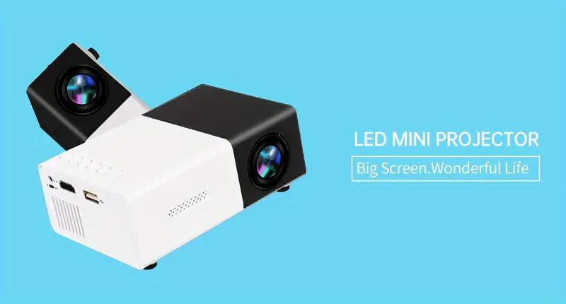HD Mini Projector For Big Game With HDMI USB Enhance Your Movie TV And Gaming Experience For Office School Meeting Team Building Presentation Compatible With Android IOS Windows SD Card details 5