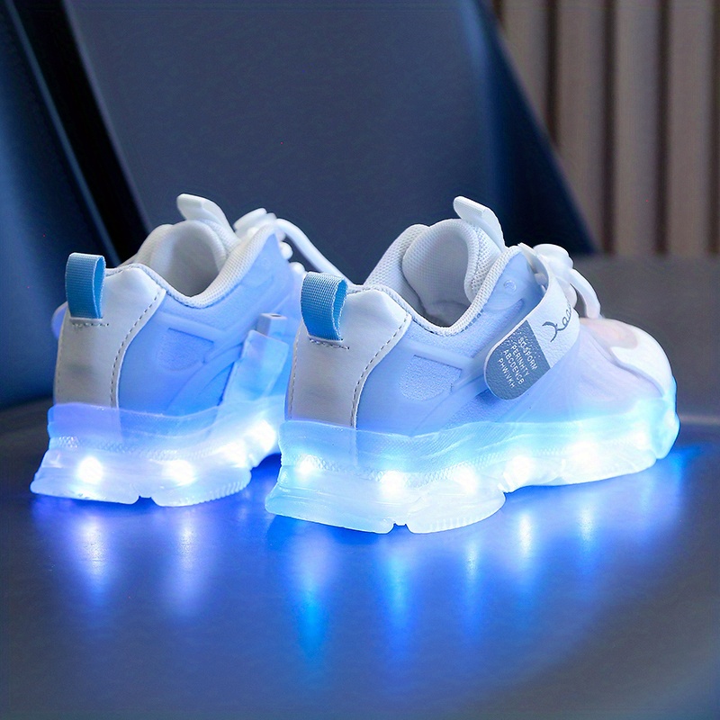 1-14 años de edad con luz LED para niños, con carga USB, zapatos deportivos  informales luminosos de 11 colores