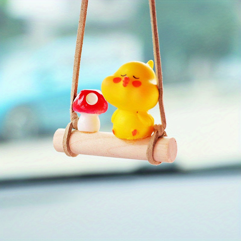 Cute Cute Chicken Little Rabbit Car Rearview Mirror Pendant, Car