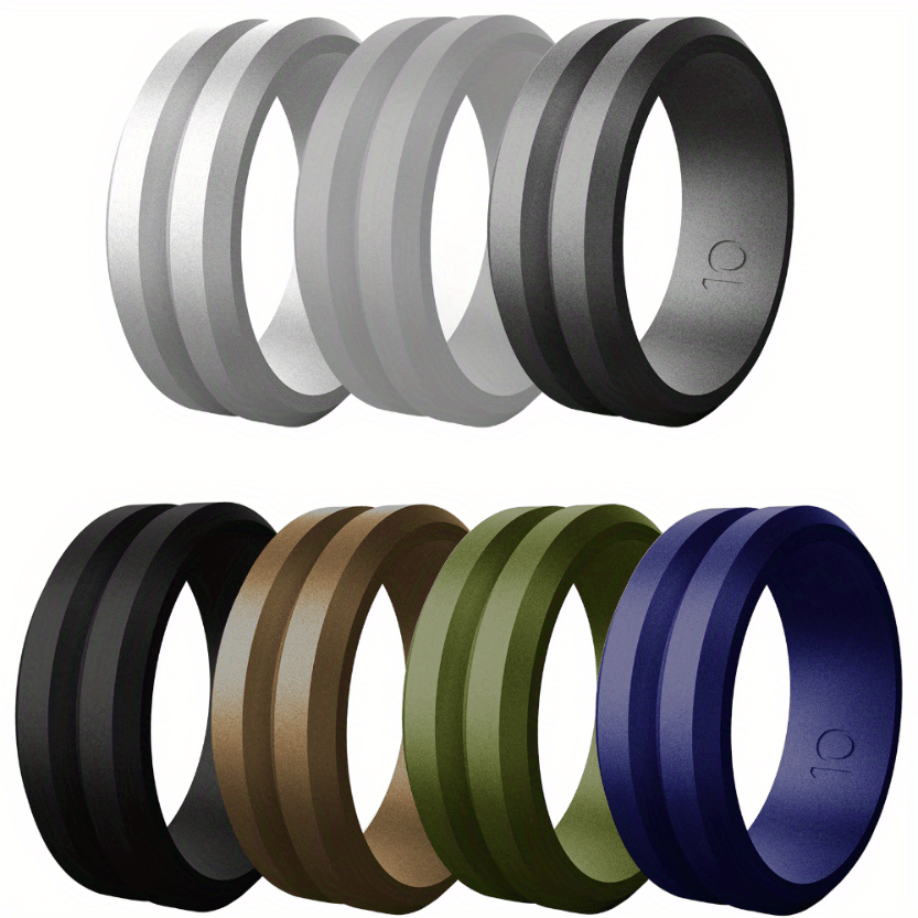 fashion v silicone ring men outdoor sport running Temu South Africa