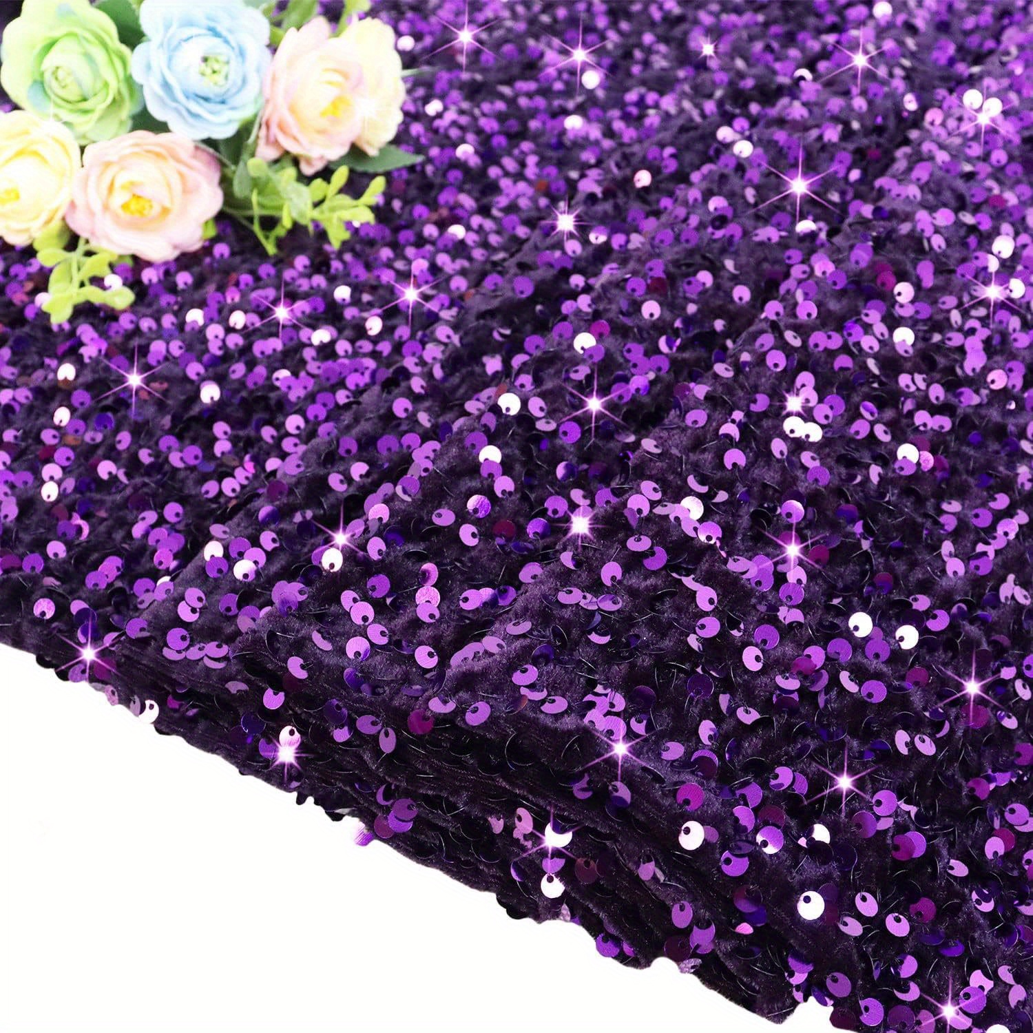 Sequin Fabric Precut Sequin Fabric For Tablecloth Gowns - Temu