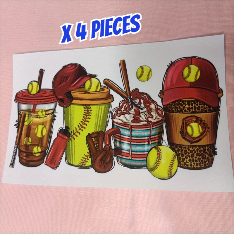 Glass Cup Wrap Transfers Stickers for 12oz 16oz Glass Cups 12 Sheets  Strawberry Cute Cartoon UV DTF Cup Wrap Transfer Cup Stickers Decals  Waterproof