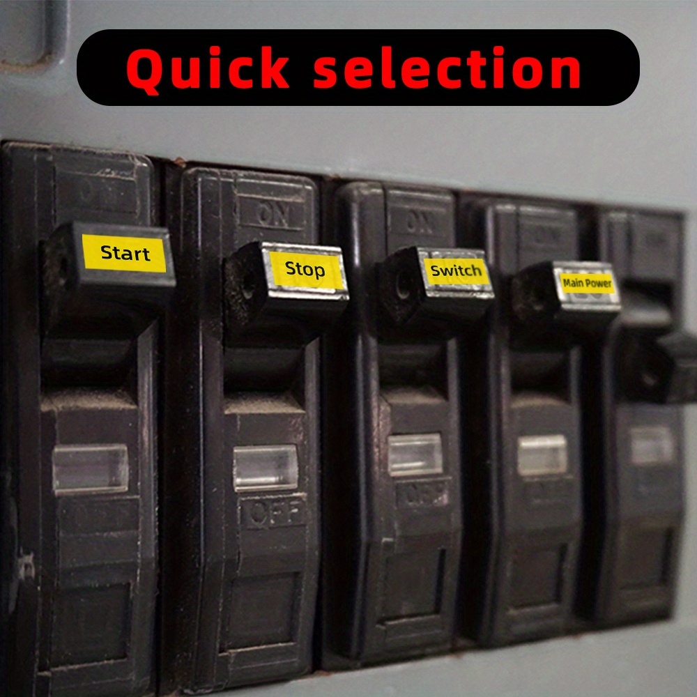 Mechanical Warning Sticker Power Switch Reset Stop Sign Temu Australia