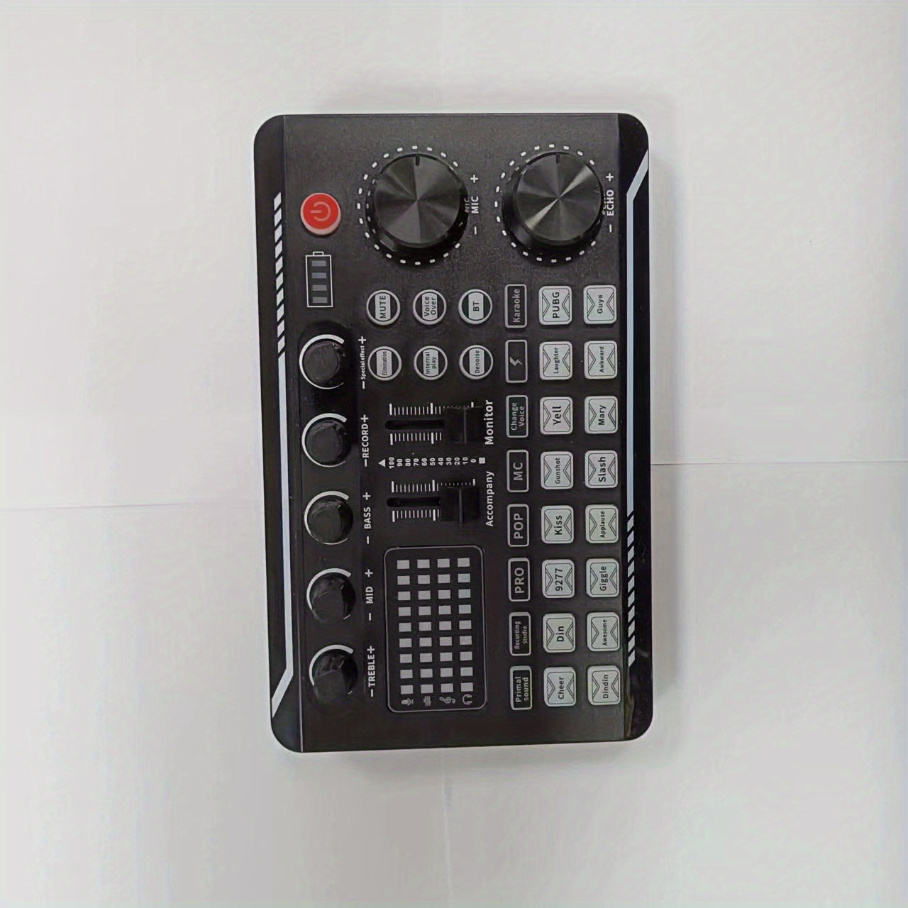 F998 Carte son Audio Mixer Podcast, Changeur de voix pour Conseil pour Microphone  Karaoké