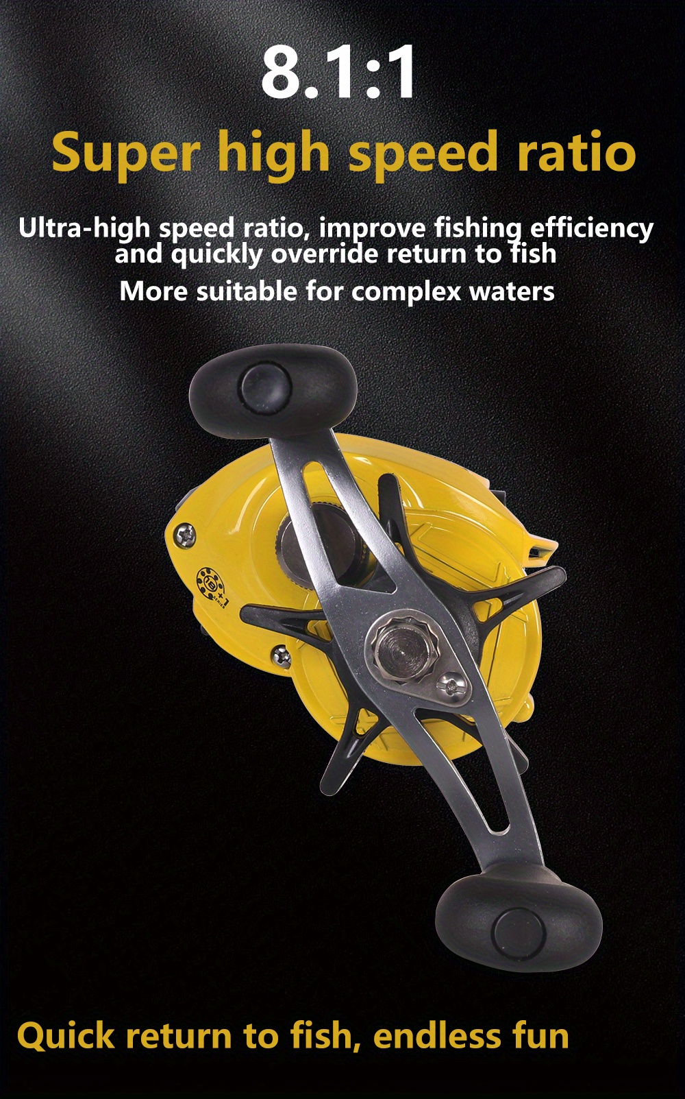 Baitcasting Fishing Reel Ultralight High Speed 8.1:1 Gear - Temu