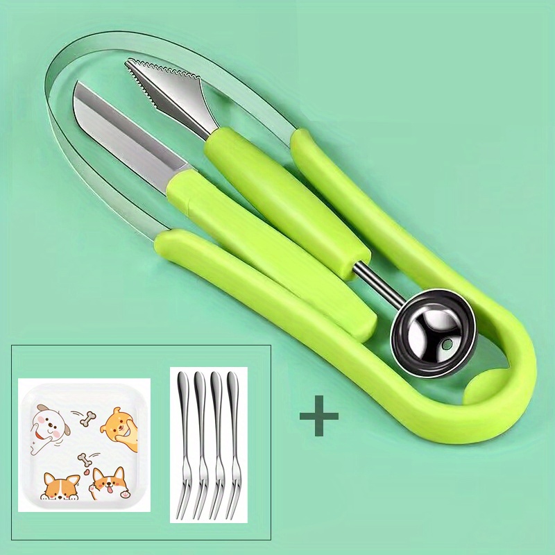 13pcs 5 In 1 Melon Baller Scoop with 10pcs Fruit Forks Cherry Seed Remover  Home Kitchen – the best products in the Joom Geek online store