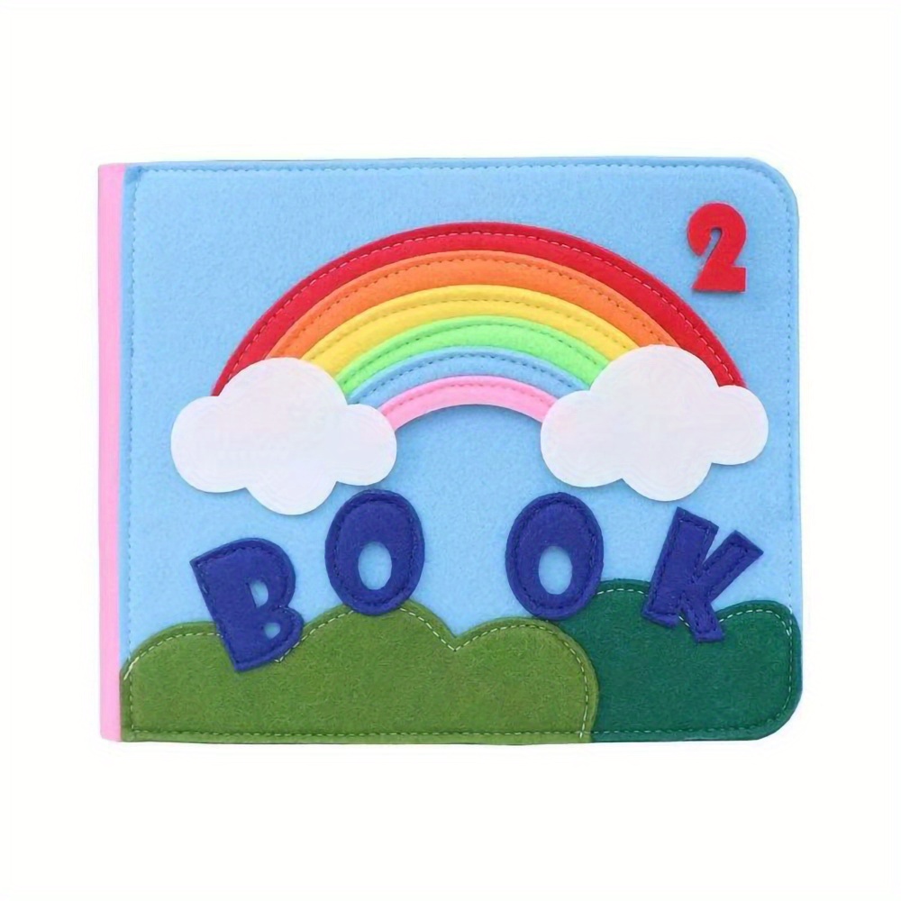 16 page Rainbow Busy Book For Pre schoolers: Montessori Toys - Temu