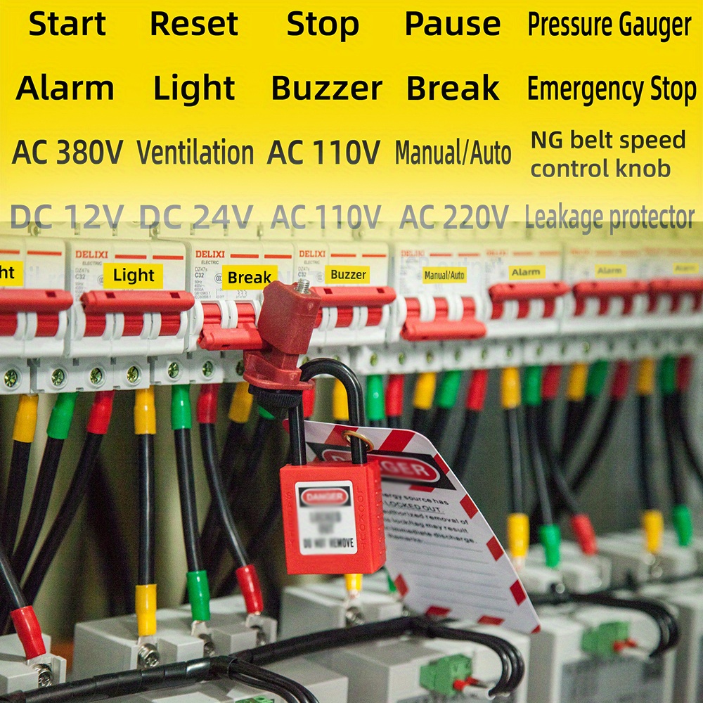 Mechanical Warning Sticker Power Switch Reset Temu Australia