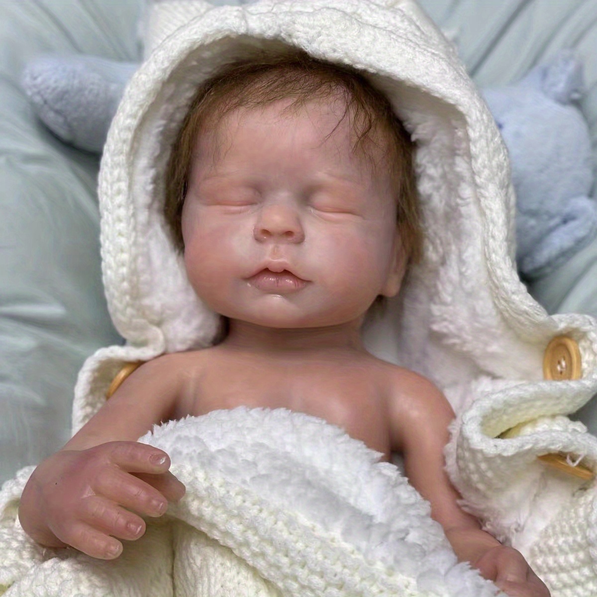 45cm Full Solid Platinum Silicone Reborn  Lifelike Painted Full Silicone  Doll - 45cm - Aliexpress