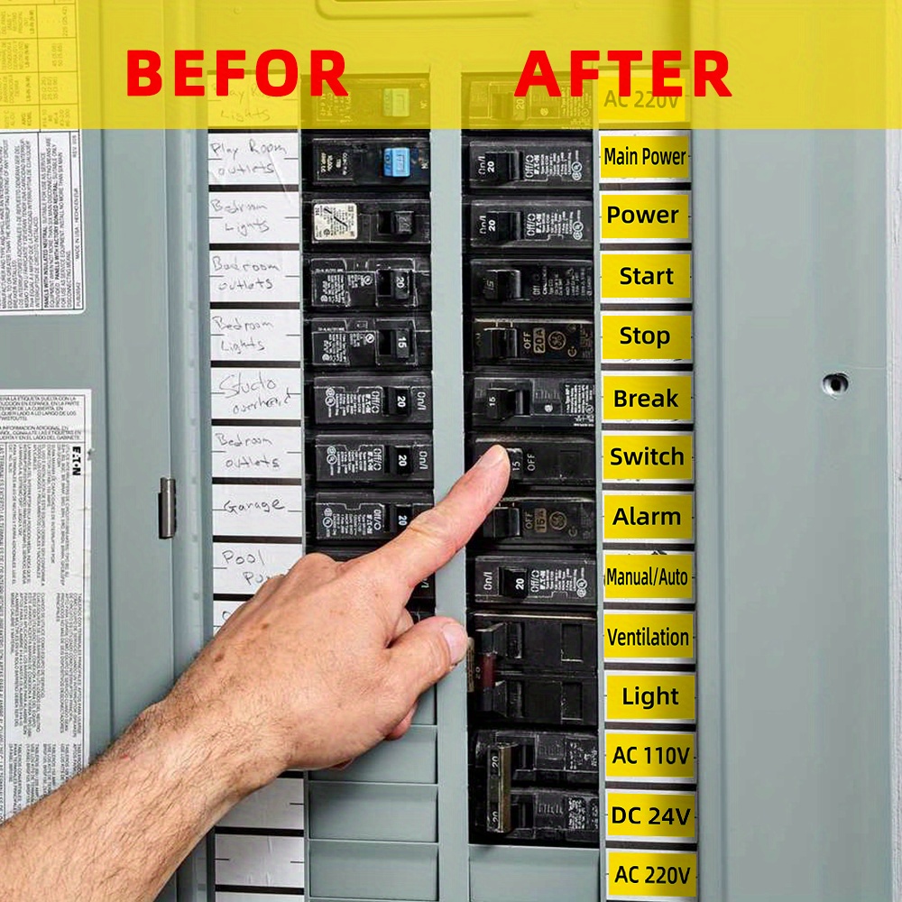 Mechanical Warning Sticker Power Switch Reset Stop Sign Temu Australia