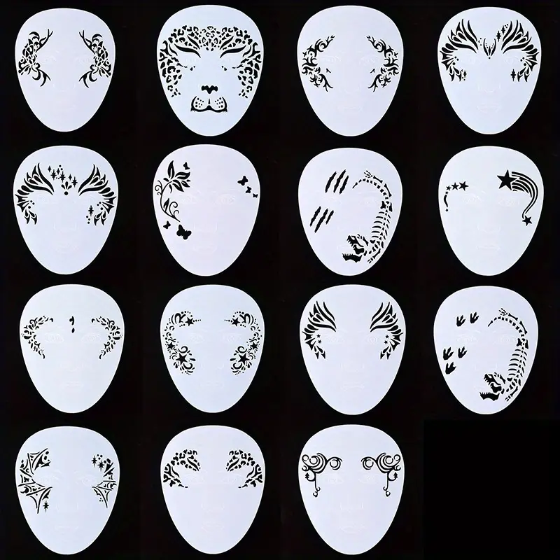 Face Paint Stencils Set