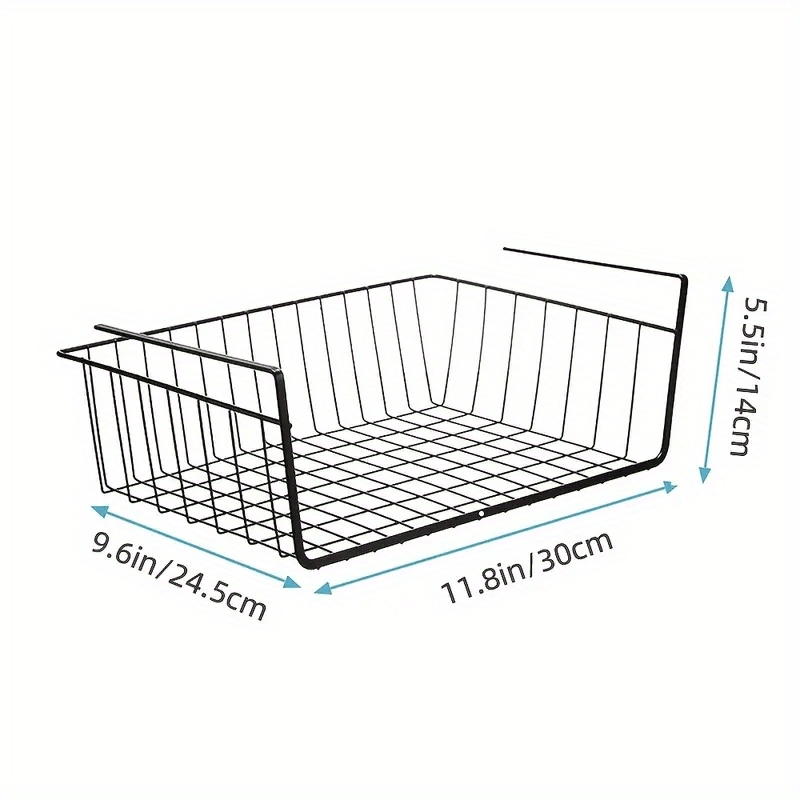 Under Hanging Basket Rack For Maximizing Storage Space Metal - Temu