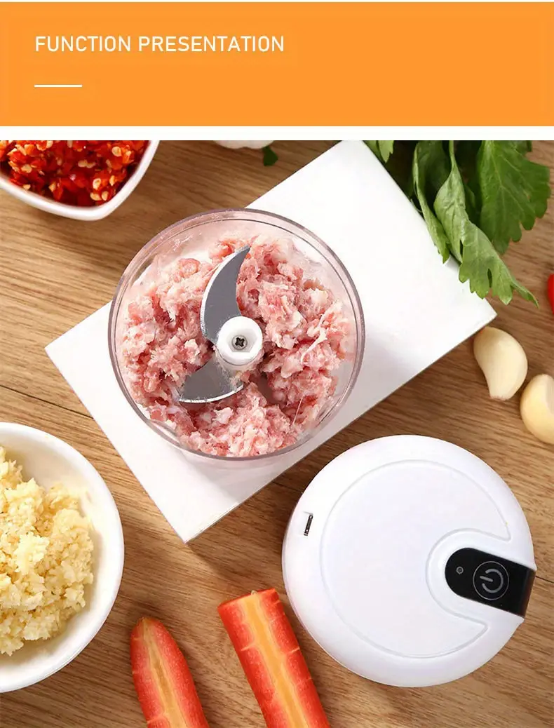 350ml usb wireless multi function food electric garlic chopper mini small garlic masher mincer crusher for pepper chili nuts meat grinder food processor electric mincer vegetable chili meat grinder food crusher details 11